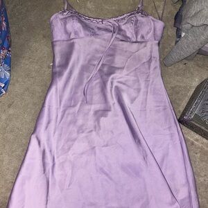 Sincerely Jules Purple Satin Chemise